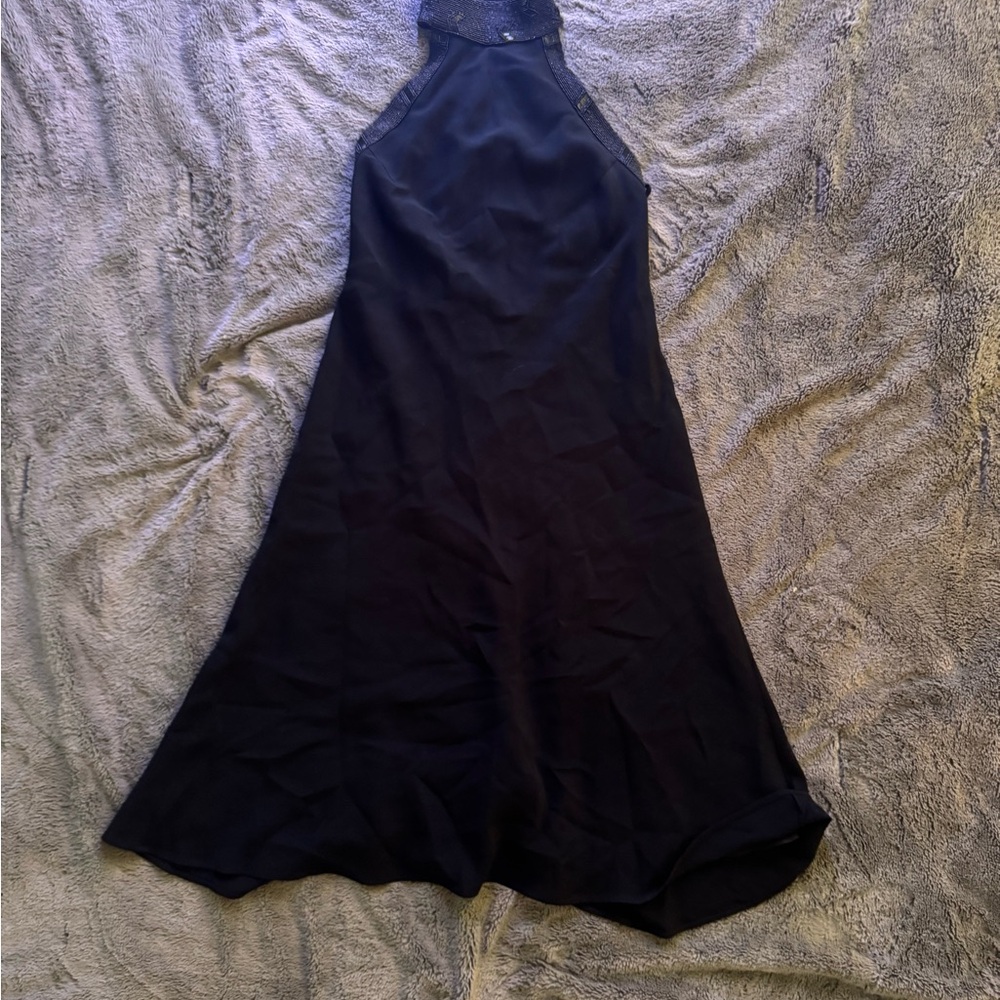 Elegant Black Halter Dress Lauren by Ralph Lauren